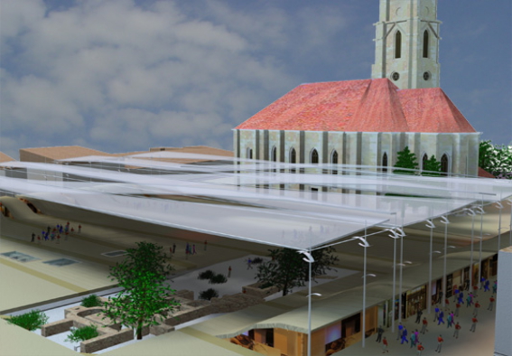 Aménagement de la place centrale - Cluj
Romania, Dragan Architecture, Paris, 2005